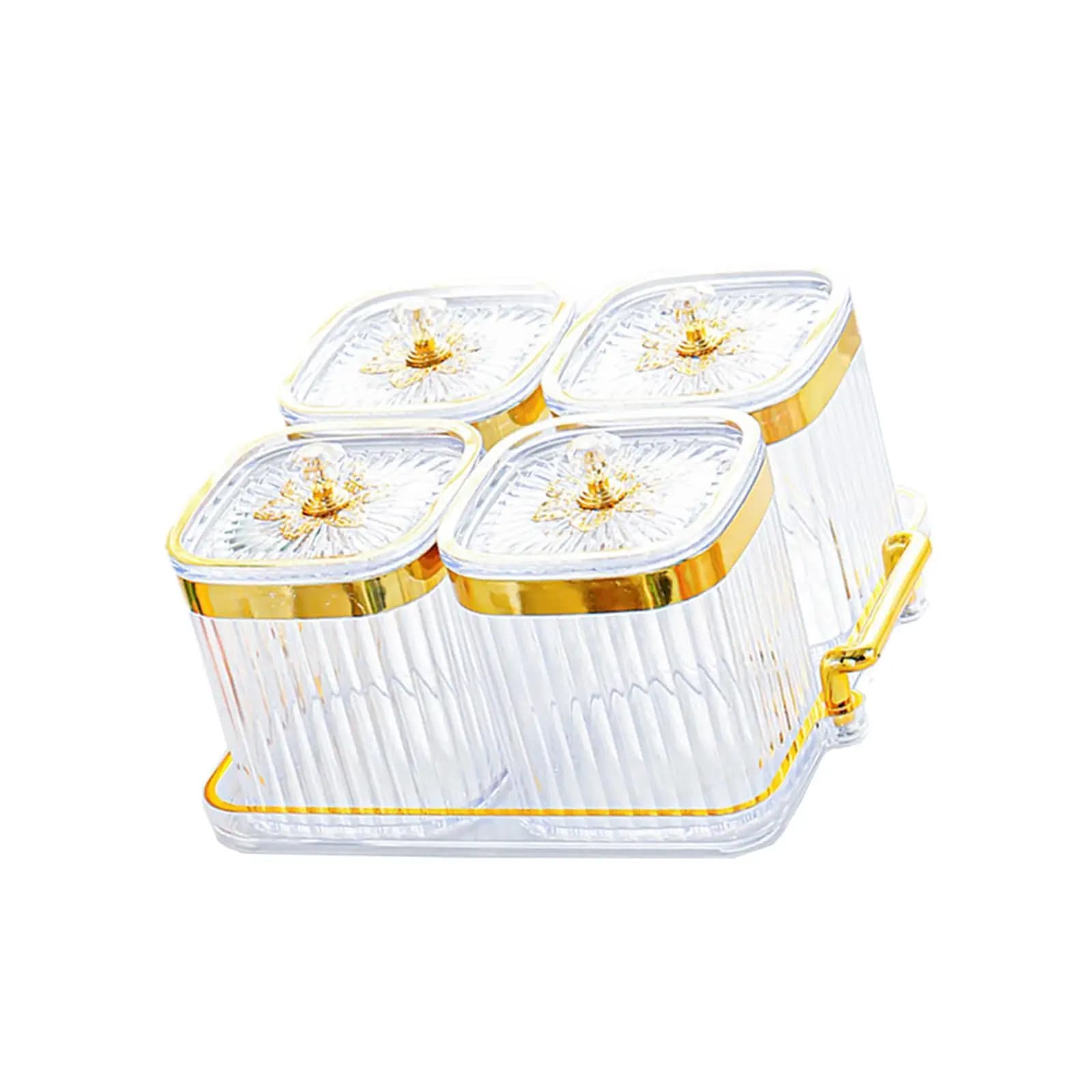 Piatto per Servire Snack di Frutta Secca, Vassoio Nordic con Scomparti Sigillati per Cucina, Feste, Vacanze, Matrimoni, Antipasti