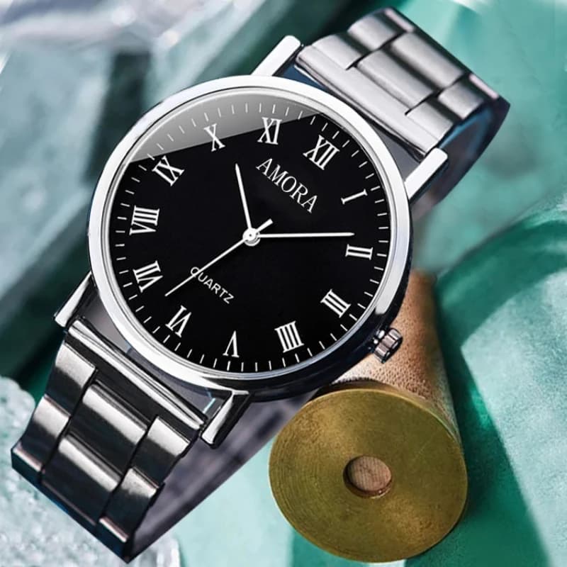 Men's Watch Fully Automatic Fashionable Men's Watch Sports Quartz With Stainless Steel Strap Watch Relogio Masculino Reloj Hombre