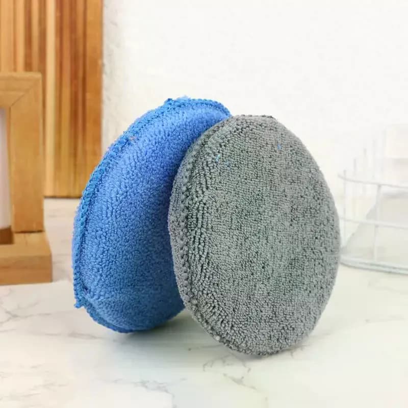 5/10/20 Pezzi Spugne Applicatrici per Detailing Auto, Spugne Morbide in Microfibra Rotonde per Lucidatura e Pulizia Auto
