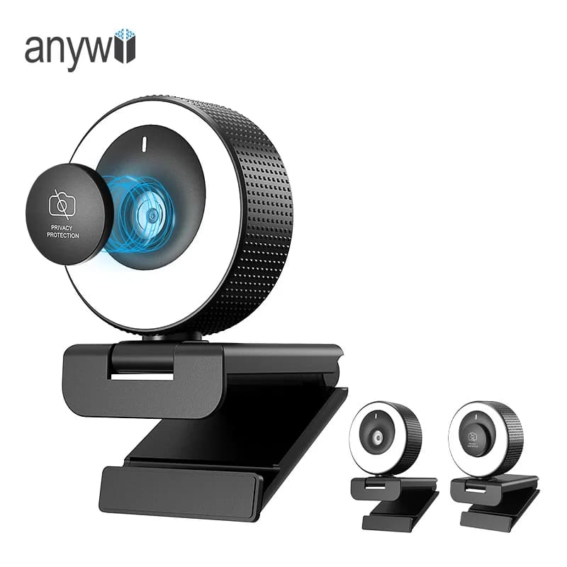 Anywii Hd 1080p Usb Webcam Mini Computer Pc Web Camera con microfono ruotabile per videoconferenze trasmesse in diretta