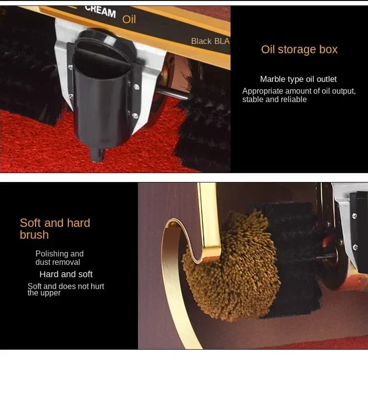 Spazzolatrice automatica per scarpe 220V per lobby dell'hotel con sensore, strumento per scendere scarpe per uso domestico e commerciale AL