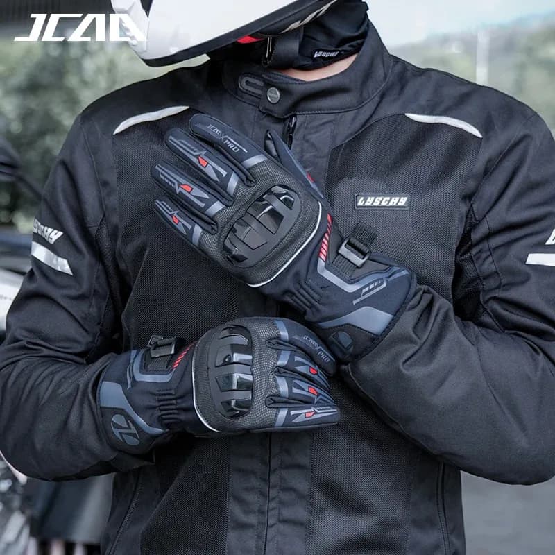 Guanti da equitazione da moto impermeabili per tenere al caldo invernali da uomo Guanti da moto antiscivolo antivento da donna in PVC per arrampicata ed escursionismo