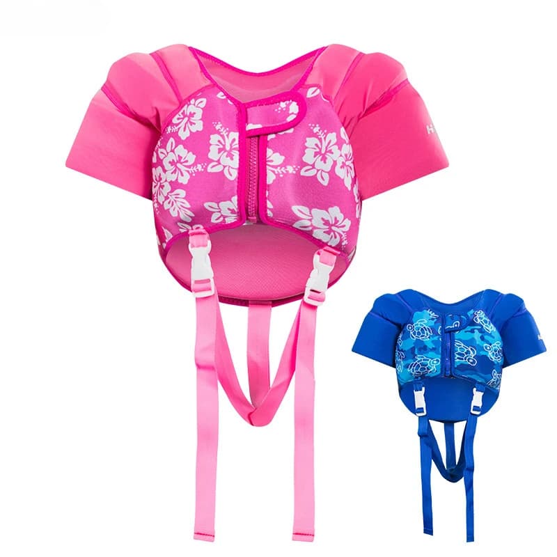 Gilet da pesca galleggiante per bambini Cintura protettiva incrociata Nuoto Snorkeling Gilet alla deriva Manica d'acqua EPE Giubbotto di salvataggio per bambini