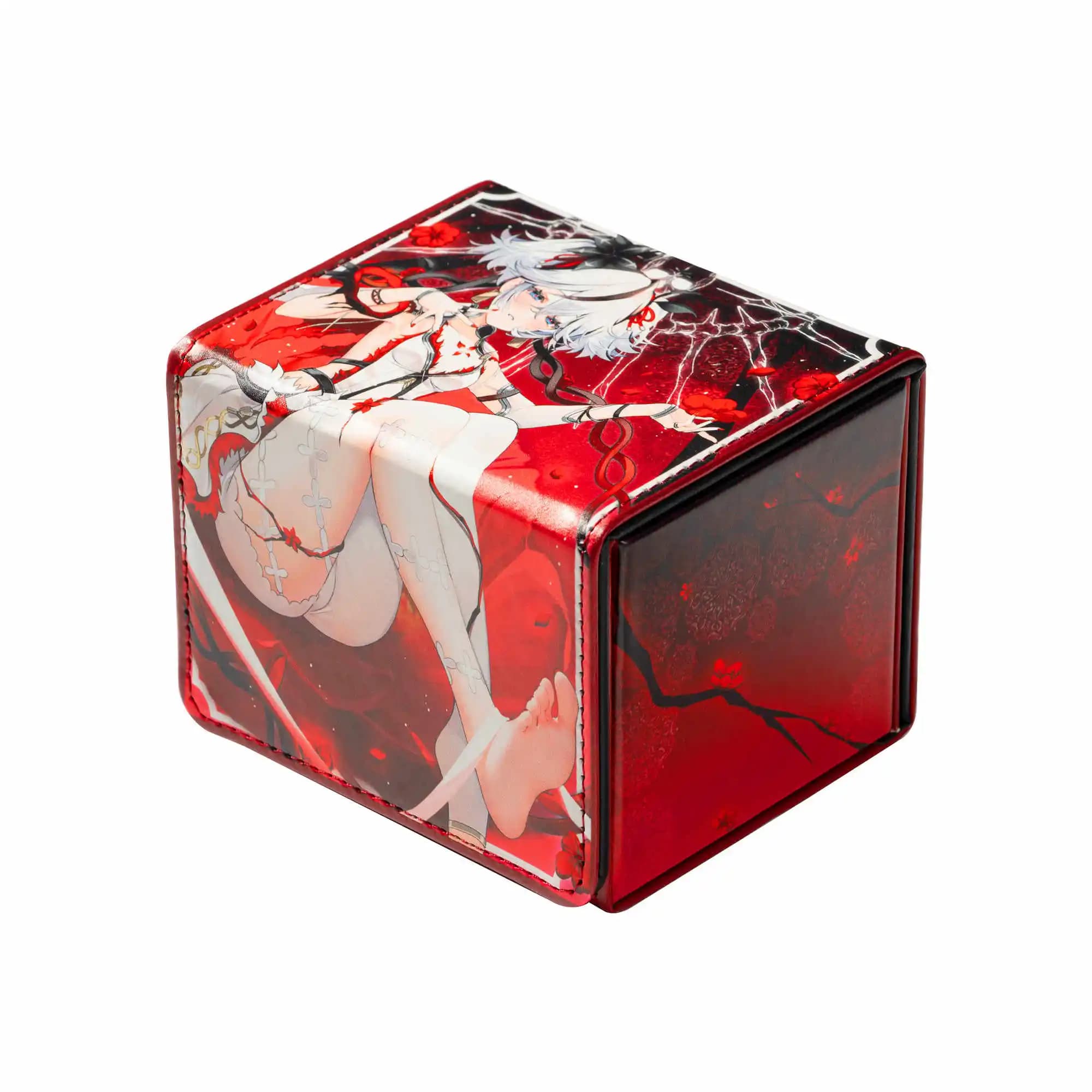 100+ YGO Anime Scatola di carte Scatole in PU Carte da gioco Contenitore Custodia di stoccaggio Imballaggio Poker TCG Scatola di carte da gioco Giochi da tavolo Organizzatore di carte