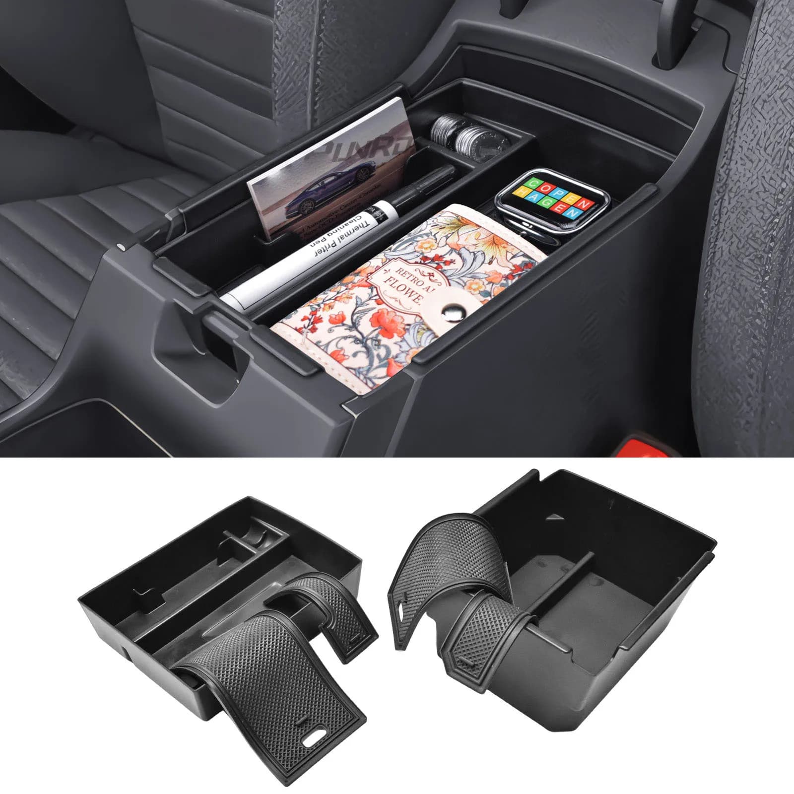 Per K4 LX LXS EX GT-Line Turbo 2025 Doppi Strati Console Centrale Organizzatore Vassoio Auto Bracciolo Box di Stoccaggio Interni Accessori Auto