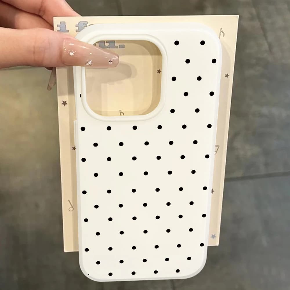 Minimalist Polka Dot Dustproof For Samsung Galaxy S26 S21 S25 S24 S23 S22 Ultra Plus FE Case Cover For A37 A36 A54 A56 A55 Funda