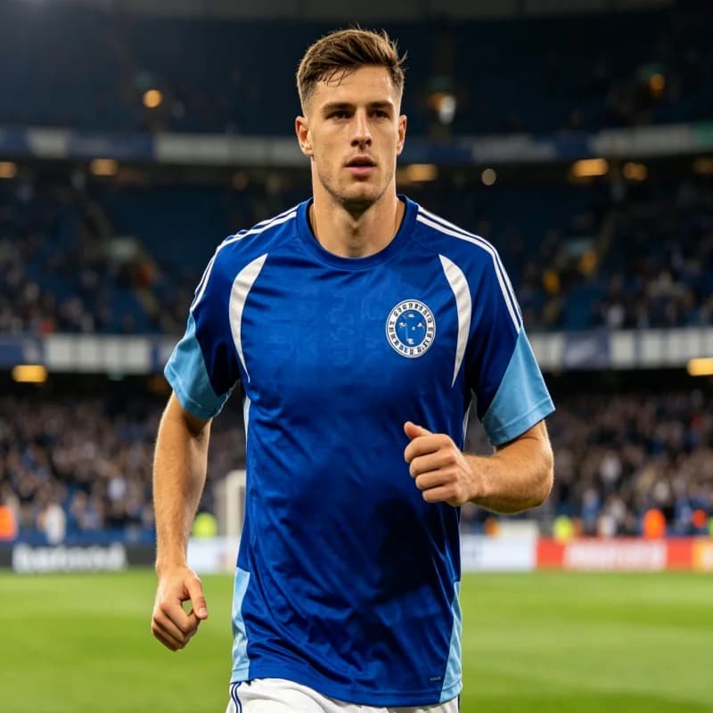 Nuovo Modello 2026 Abbigliamento da Allenamento Cruzeiro Best-seller, T-Shirt Coordinata Y2K da Uomo, Comoda e Traspirante, Abbigliamento Genitore-Figlio