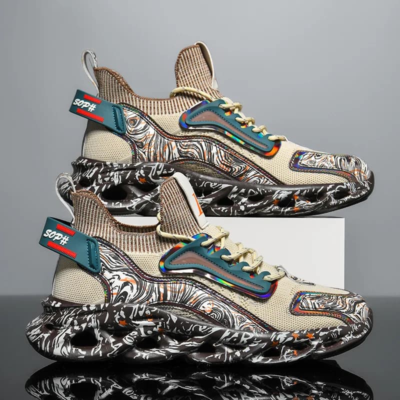 Scarpe da ginnastica casual da uomo traspiranti Scarpe da uomo di lusso Teniss Trainer Race Mocassini moda Scarpe da corsa Comode scarpe da corsa Tenis