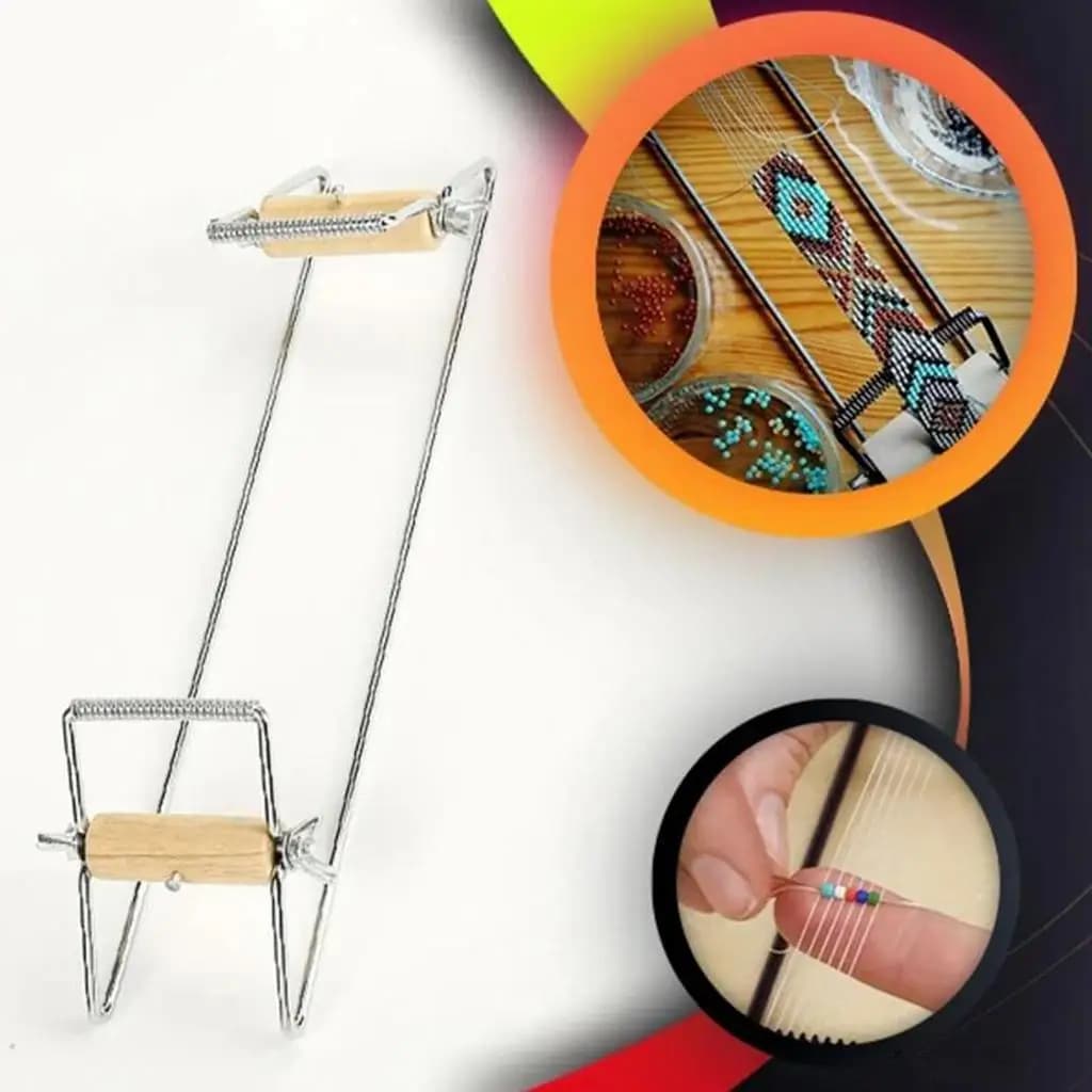 Metal Weaving Beading Loom Kit for DIY Bracelet Handmade Knitting Machine