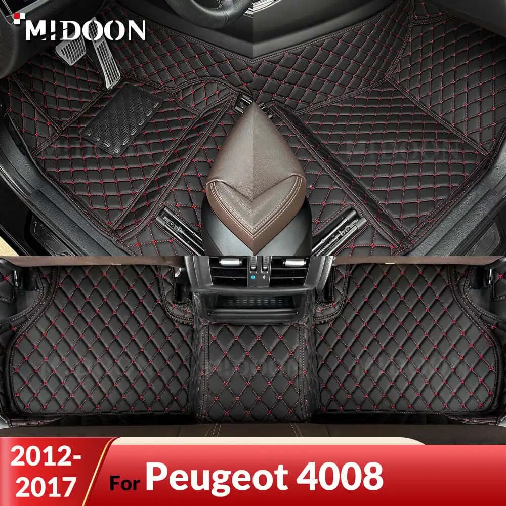 MIDOON Tappetini Auto Per Peugeot 4008 2012 2013 2014 2015 2016 2017 Auto Personalizzata Rilievi Del Piede Tappeto Copertura Accessori Interni