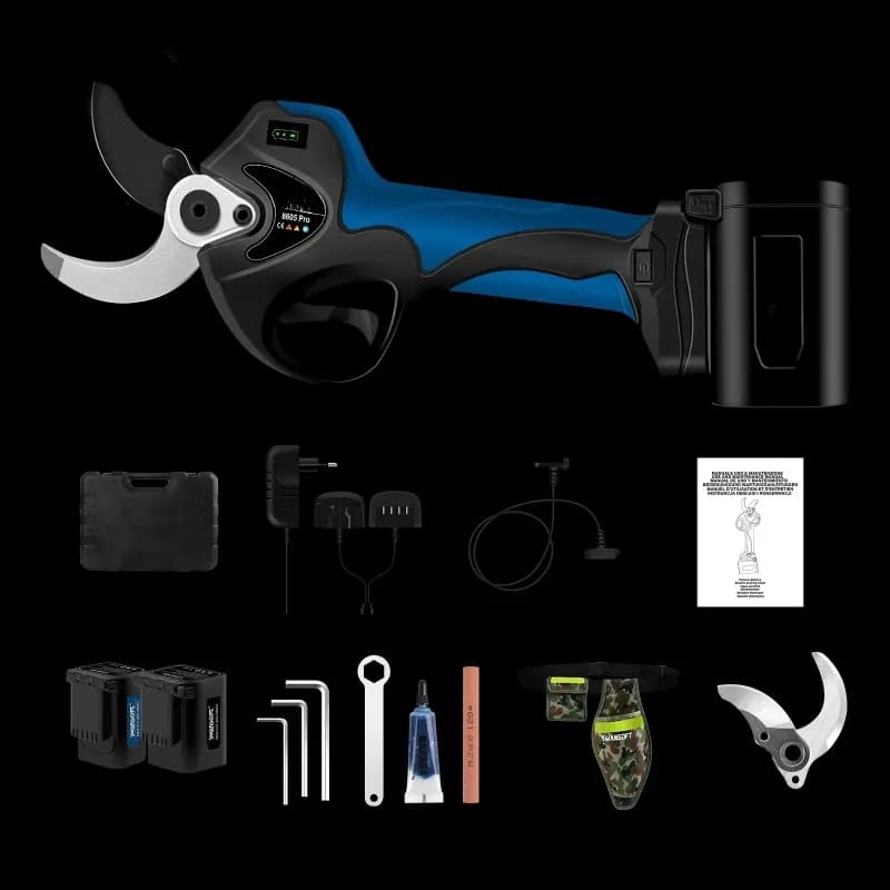 SWANSOFT 8605PRO Pruner Electric Pruning Shears Heavy Duty for Orchards Vineyards Olive Trees