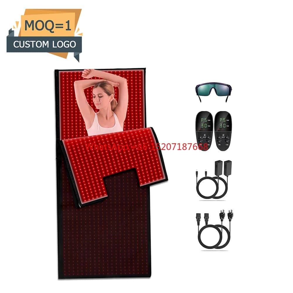 1Pc Custom Logo Red Light Therapy Sleeping Bag Pod Sauna Full Body 660nm 850nm Infrared Red Light Therapy