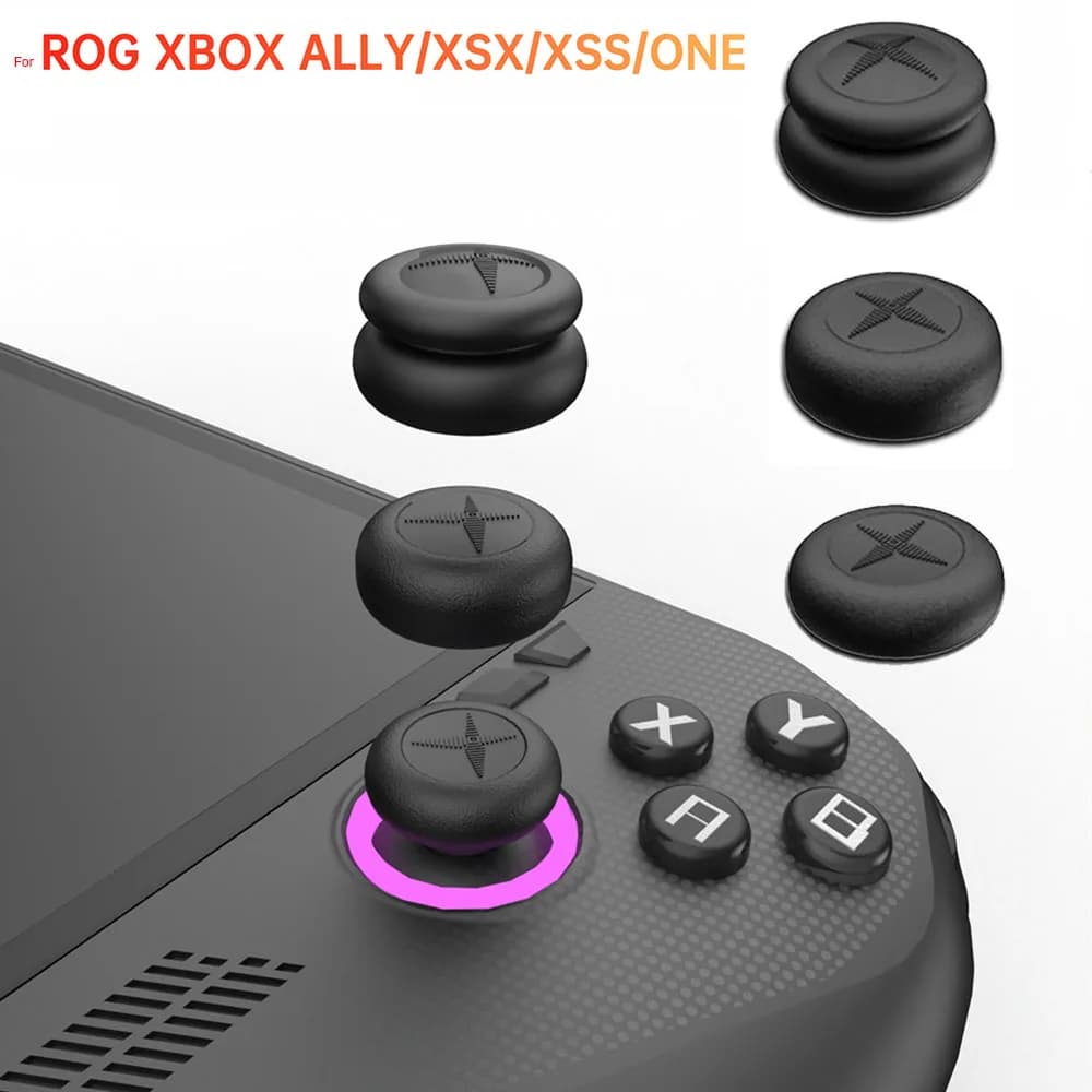 NEW 6 in 1 CQC and FPS Ergonomic Silicone Thumb Stick Joystick Caps For ROG XBOX Ally/ONE/XSX/XSS Controller Gaming Accessories