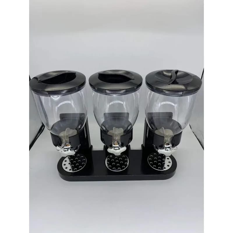 Dispenser per Cereali a Doppia Testa e Doppio Tubo, Contenitore per Cereali da Cucina, Serbatoio per Avena, Frutta Secca e Snack