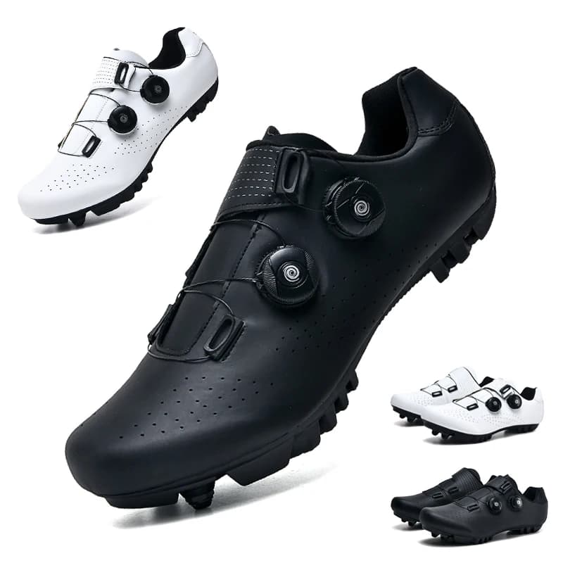Scarpe da Ciclismo MTB con Tacchette per Uomo e Donna, Sneaker da Corsa per Bici da Strada e Mountain Bike