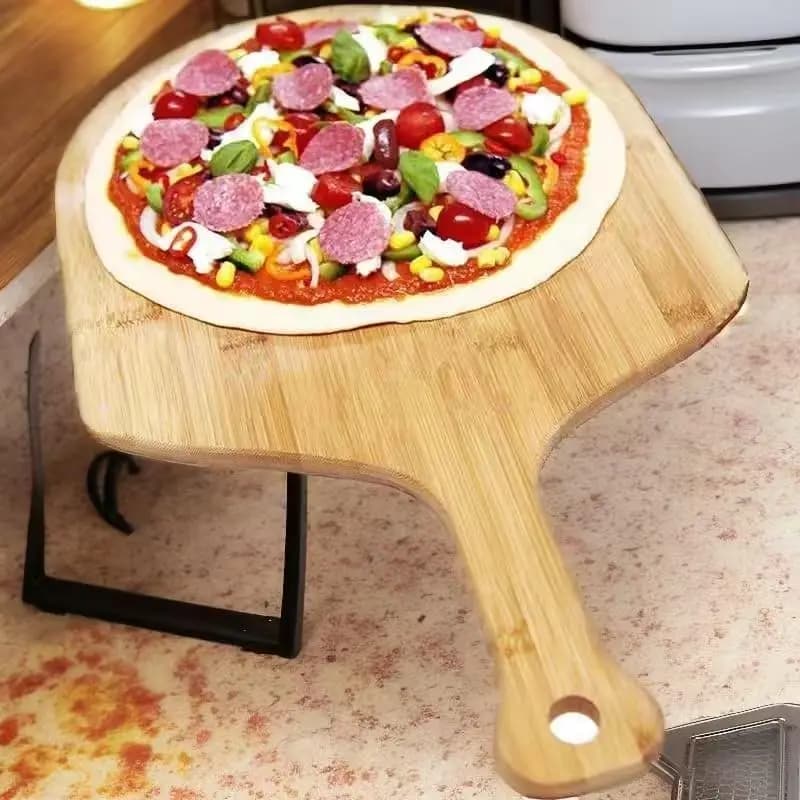 Pizza Board Peel Bamboo Cutting Board24 X16 Wood Serving Board For Kitchen Charcuterie Board