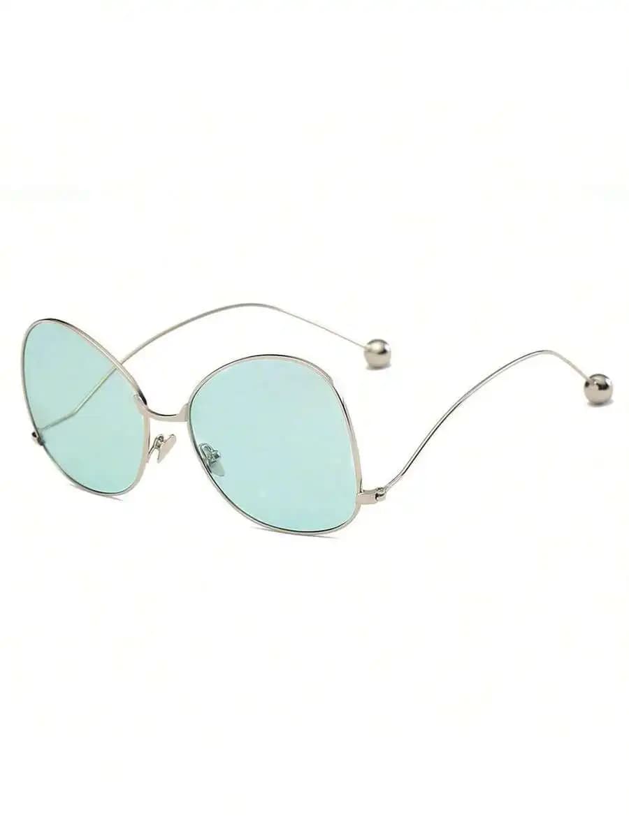 Stylish Metal Frame Blue Light Blocking Sunglasses For Women