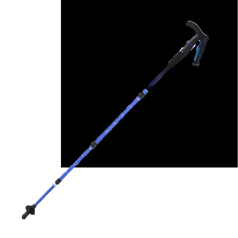 Trekking poles aluminum clamp telescopic climbing equipment Non-slip hiking folding crutches carbon fiber canes