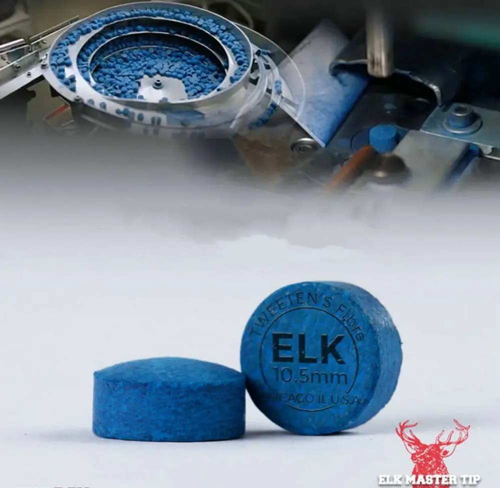ELK Professional Biliardo Snooker Master Cue Tip 10/10.5/11/11.5/12.5/13.5mm Durezza Medio Colore Bule