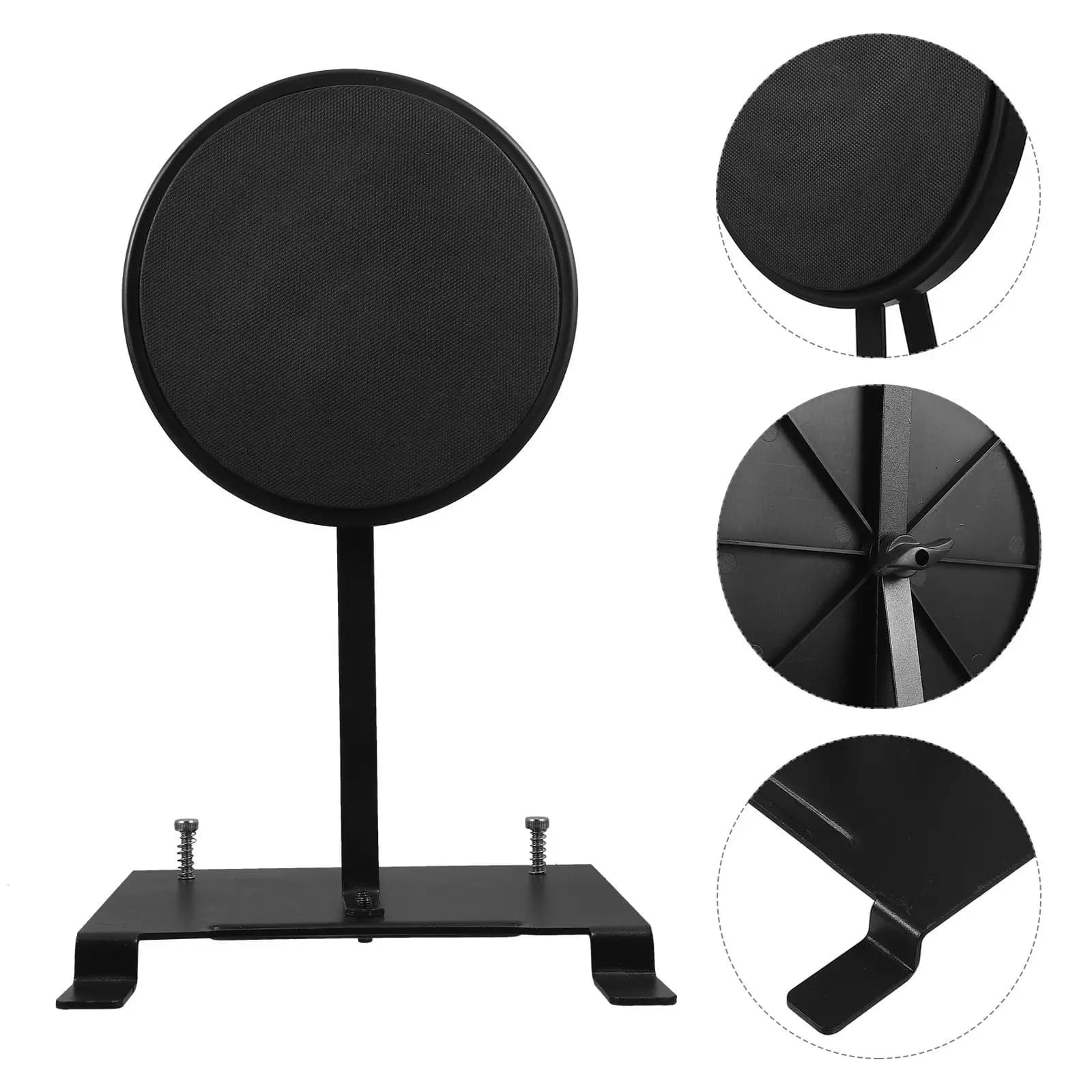 Pedale per Pratica di Batteria Durevole con Base in Metallo e Doppio Supporto per Allenamento di Percussioni, Parti di Ricambio per Kit Batteria per Principianti