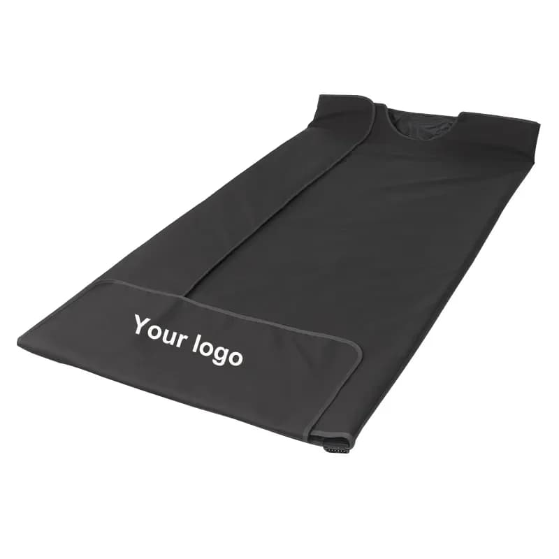 Portable Infrared Sauna Blanket 86-167℉ Carbon Fiber Heating Velcro Non-toxic Waterproof Detox Weight Loss Relaxation Home Spa