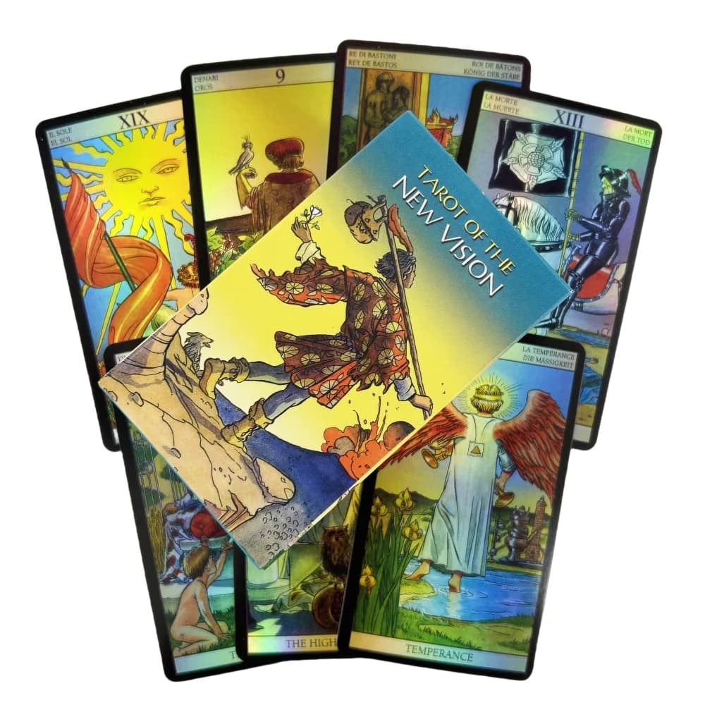 Mazzo di carte dei tarocchi Back Rider edizione Lasers con guida di carta per principianti Fate Visions Divination Edition Oracke Playing