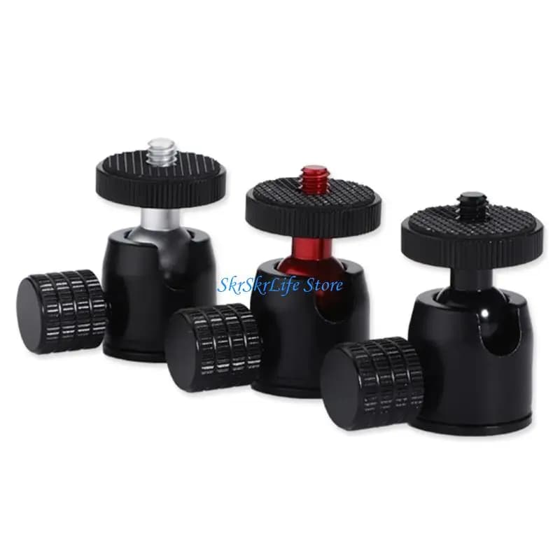 E65E Portable 360 Degree Rotating Phone Stand Mini Tripod Ball Head Lightweight