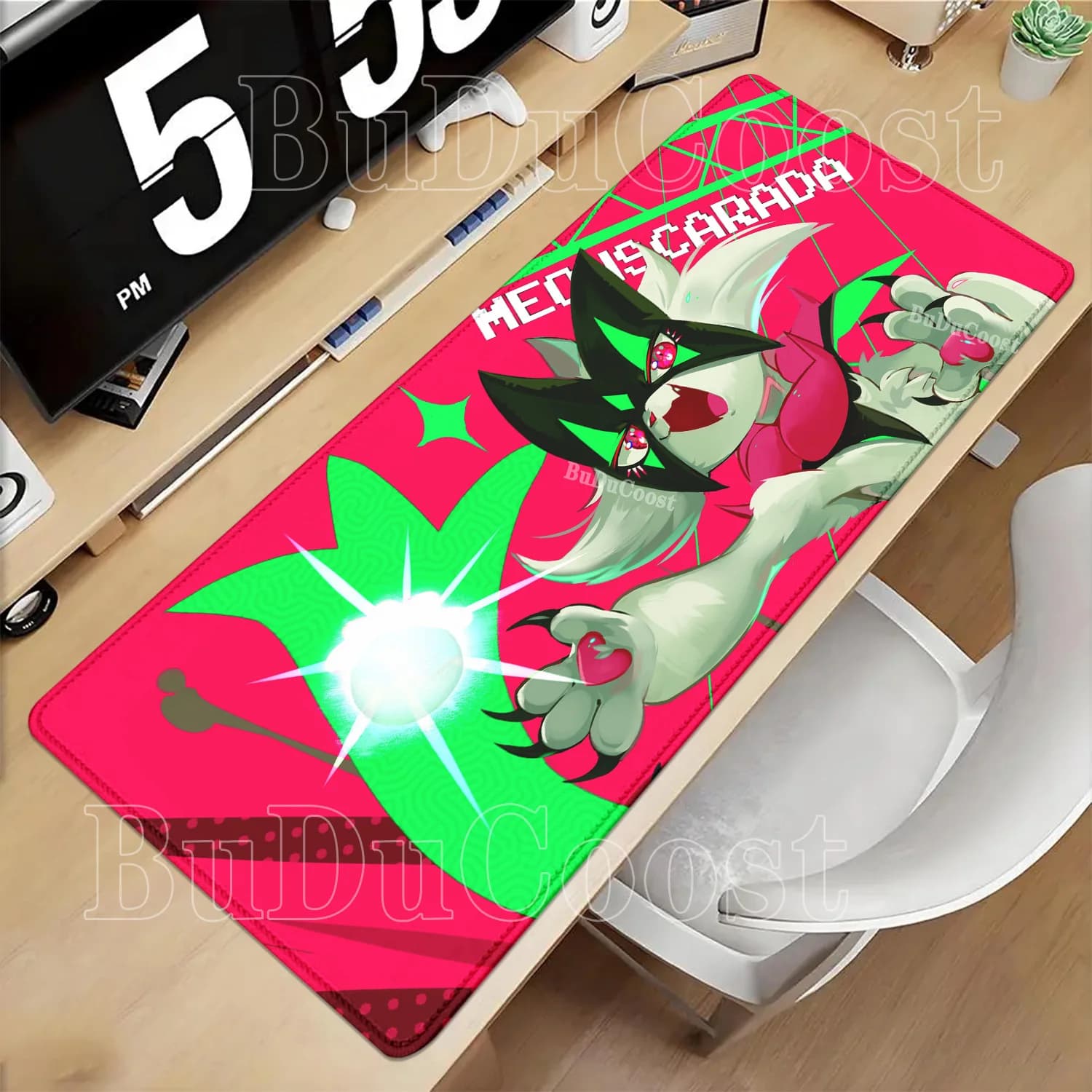 Meowscarada Pokemon Mouse Pad Large XXL Laptop Keyboard Desk Mat Carpet Gaming Office Accessories Rubber Non-slip base Mousepad