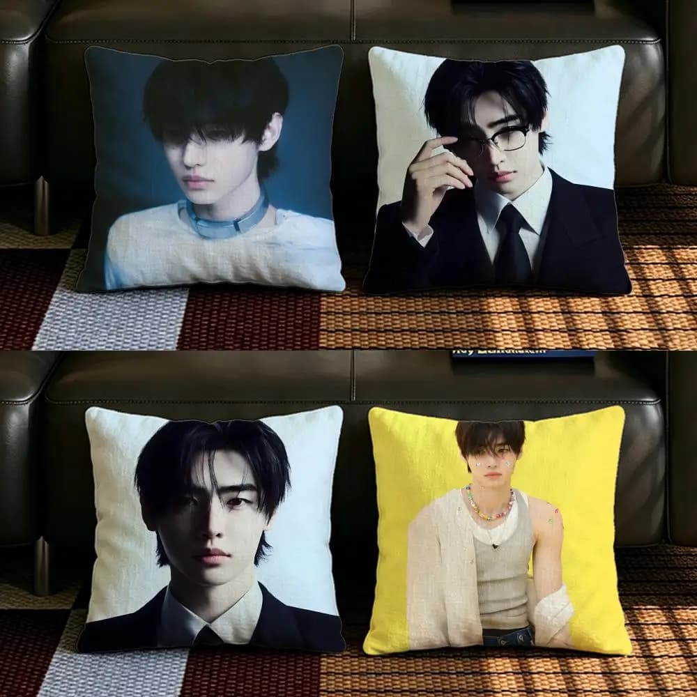 P-Park Sunghoon-S Set di fodere per cuscini in lino naturale, decorazione all-in-one per divano, camera da letto e sedia
