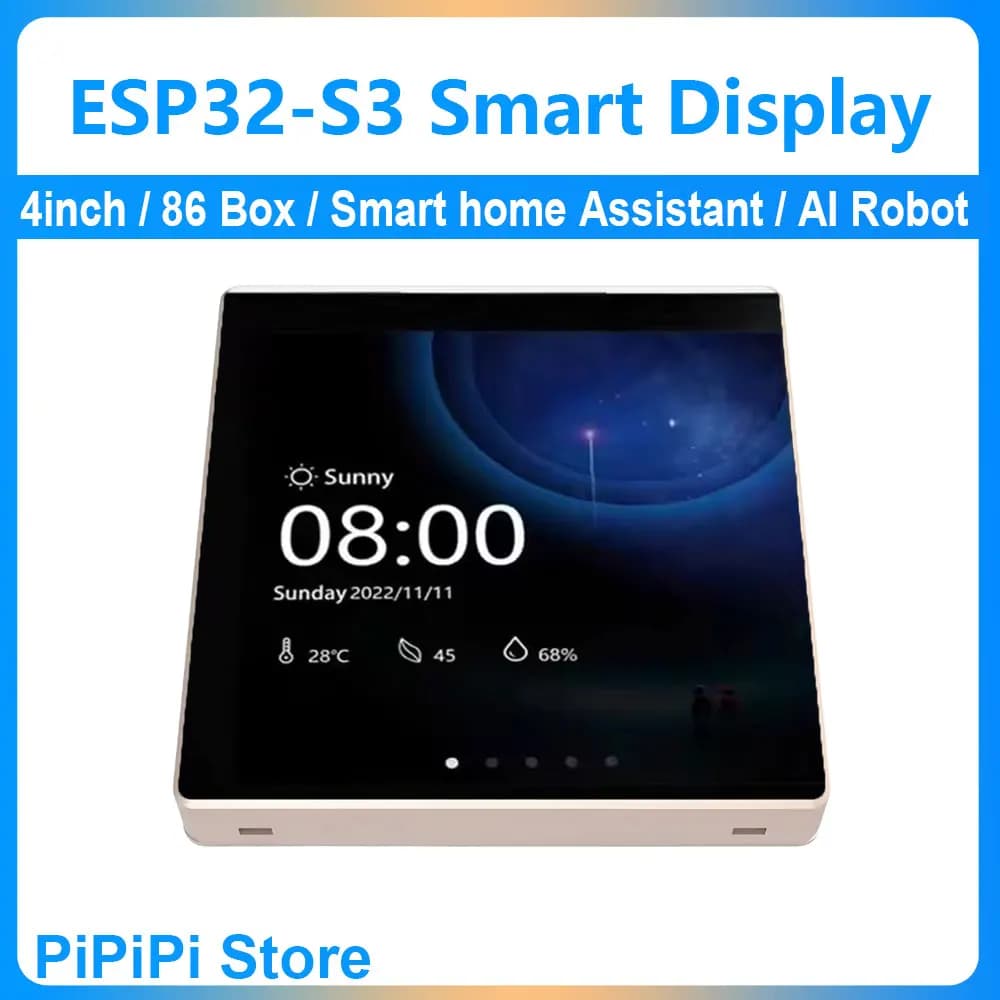 Scheda di Sviluppo ESP32-S3 con Display Touchscreen 480x480 da 4 Pollici, Smart Box 86 WiFi Bluetooth per Internet delle Cose Compatibile con Arduino