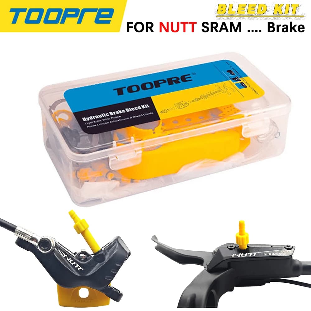 Kit di spurgo freno a disco per scooter da bicicletta per NUTT SRAM Set di spurgo idraulico Imbuto Tappo olio Strumento di riparazione per mountain bike da strada