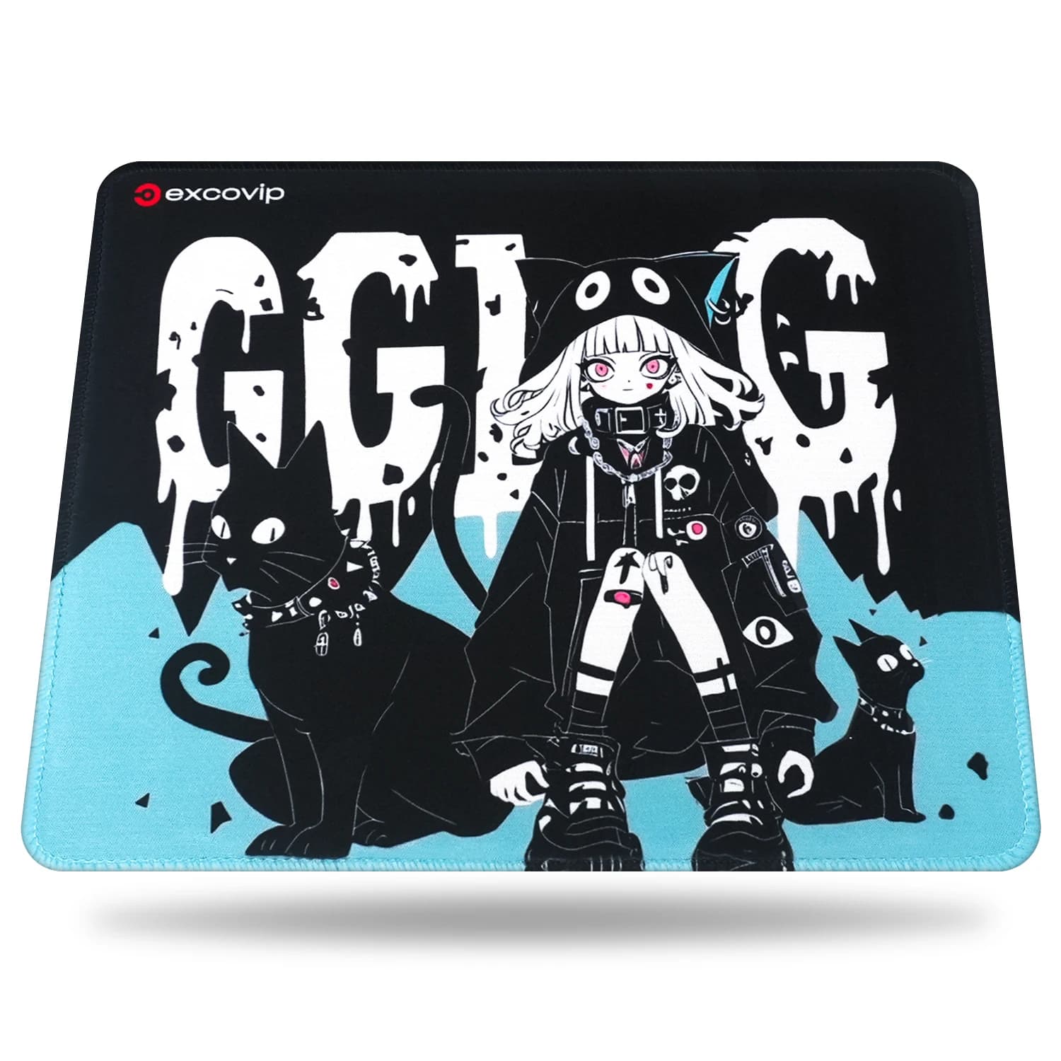 Tappetino per Mouse da gioco EXCO con bordo cucito Base in gomma antiscivolo tappetino per Mouse per Computer piccolo per Laptop da ufficio portatile durevole