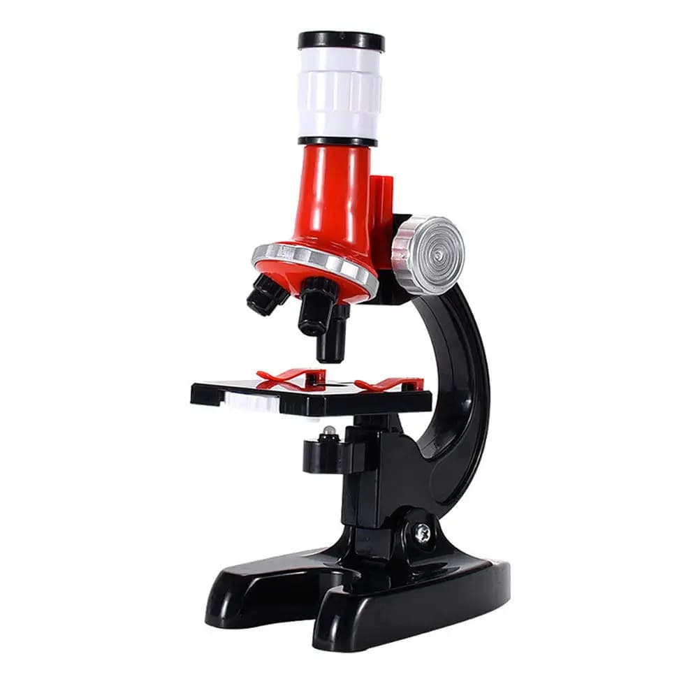 Set Microscopio Educativo 1200X per Bambini con Luce LED Integrata per Osservazione Biologica ed Esperimenti Scientifici