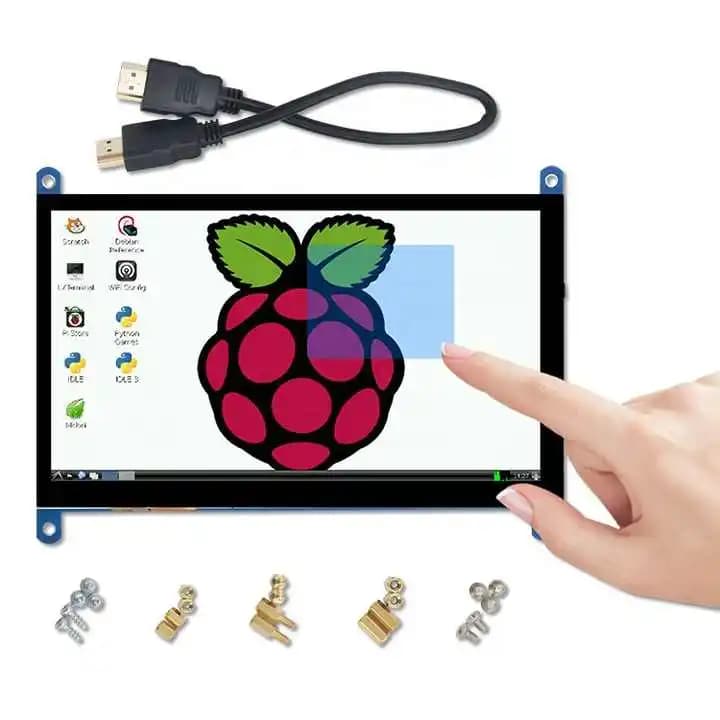 7inch touch screen tft 1024x600 raspberry pi display IPS lcd monitor raspberry pi3 pi4 pi 4 4b 3b+ sensor screen display kit