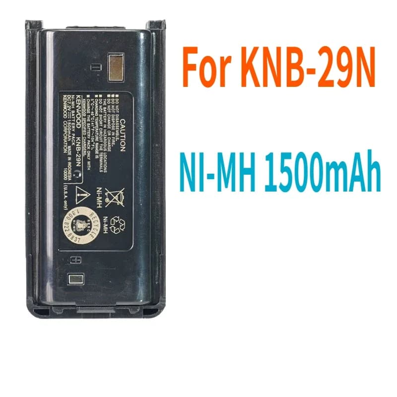 TK3207 TK2207 TK3207G Alimentazione di ricambio CB Radio KNB-29N Batteria Walkie Talkie NI-MH 1500mAh Batteria per KENWOOD Radio bidirezionale
