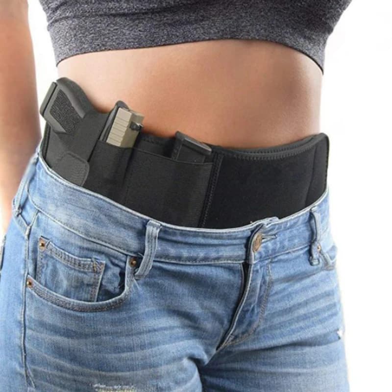 1 Pc black belly gun bag invisible belt elastic belt for transport hidden waist belt 115*12.5cm