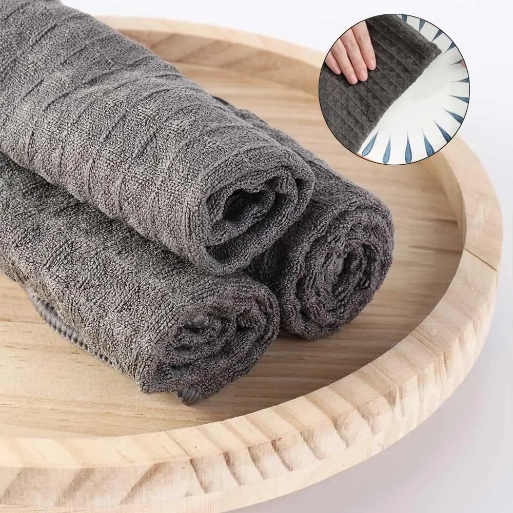 Absorbing Water Coffee Machine Cleaning Towel High Fiber No Lint Waffle Weave Dish Cloths Druable Bar Towel Coffee Shop