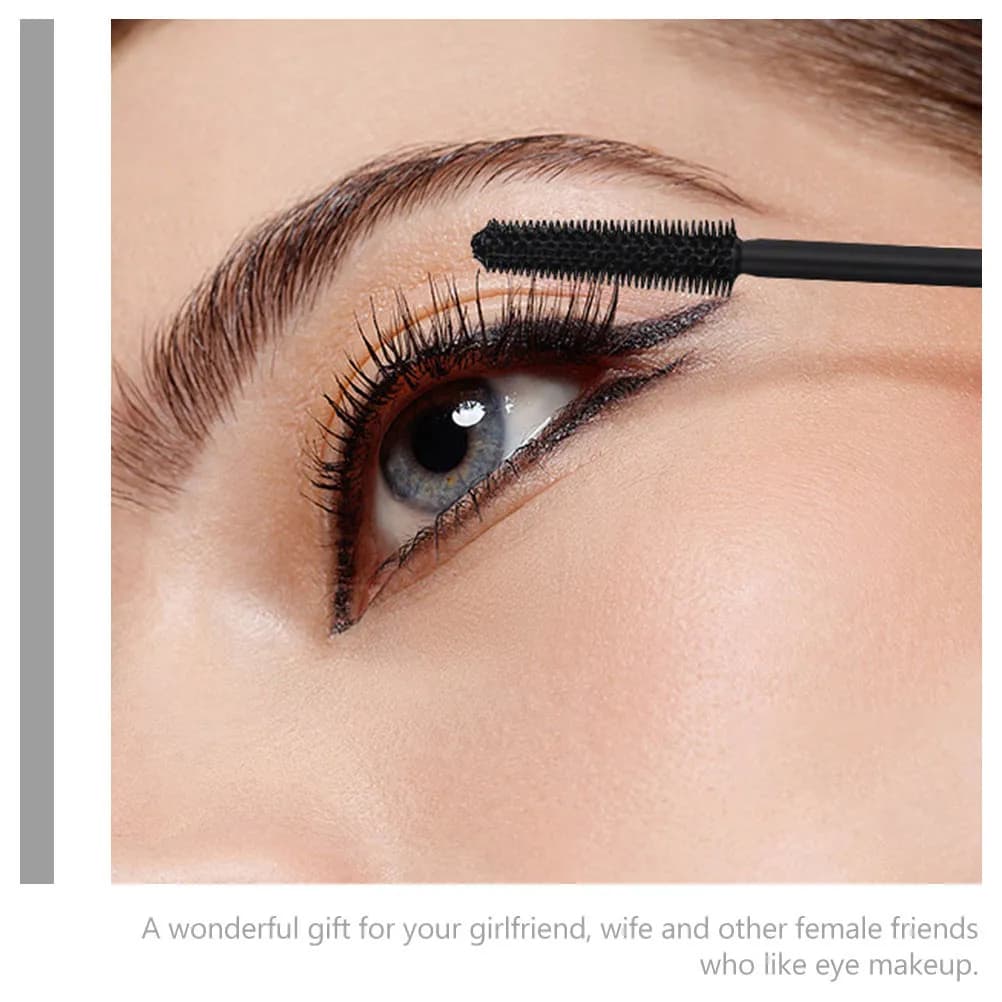 Waterproof Eyelash Mascara in Cream, Compact Size, Curved Effect, Stretching and Moisturizing, Makeup Eyes for Women