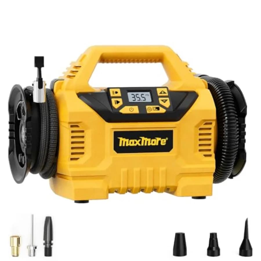 Compressore d'Aria Portatile Compatibile con Batteria DeWalt 20V, Solo per Utensili, 160 PSI Alta Pressione, Pompa Compressore d'Aria Senza Fili