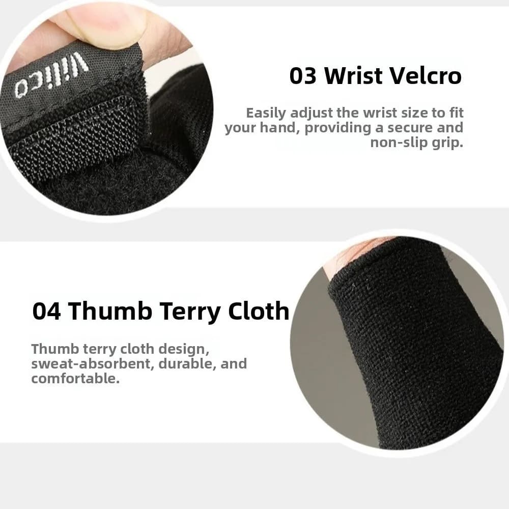 1 pair of wear-resistant anti-slip gym fitness gloves without cycling fingers half darts shock absorbent