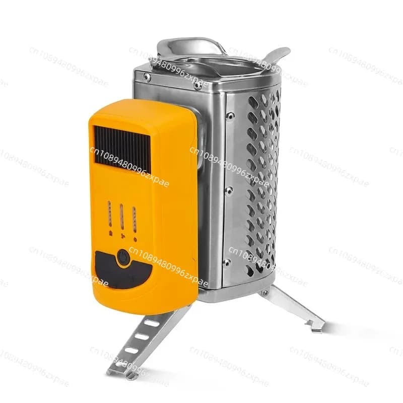 Stufa a legna portatile con gasficazione senza fumo per picnic da campeggio all'aperto Brucia efficiente antivento