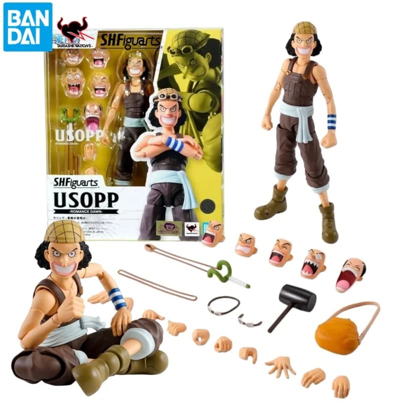 Disponibile - Bandai S.H.Figuarts One Piece Usopp Romance Dawn - Action Figure Completa - Modello Finito - Collezionabile - Regalo per i Fan degli Anime