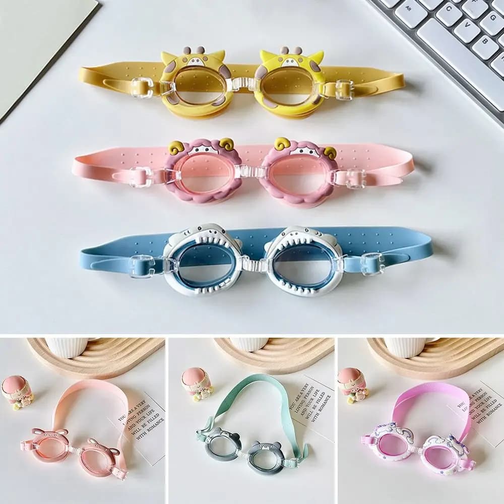 Creative Summer Children's Swimwear HD Waterproof Adjustable Swimming Glasses Anti-fog swim glasses