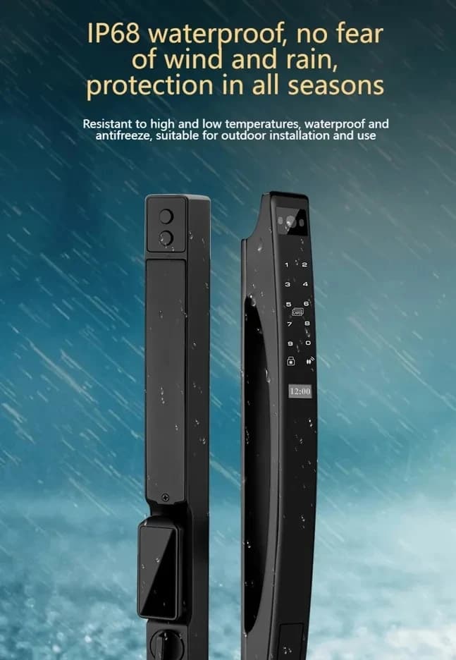 Tuya Wifi impermeabile Smart Door Lock porta di sicurezza digitale con impronta digitale con serratura per fotocamera per la casa MYT