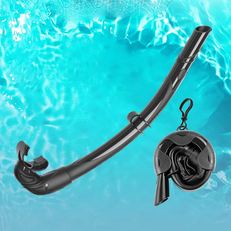 Boccaglio da Immersione in Silicone Morbido, Portatile e Pieghevole, Facile da Respirare, per Apnea, Pesca Subacquea e Nuoto
