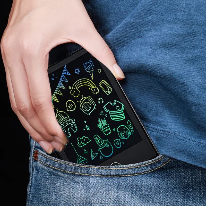 Tablet LCD da 4,5 pollici per scrittura, blocco note digitale portatile, design tascabile leggero, ideale per schizzi creativi, disegni, regalo per l'ufficio