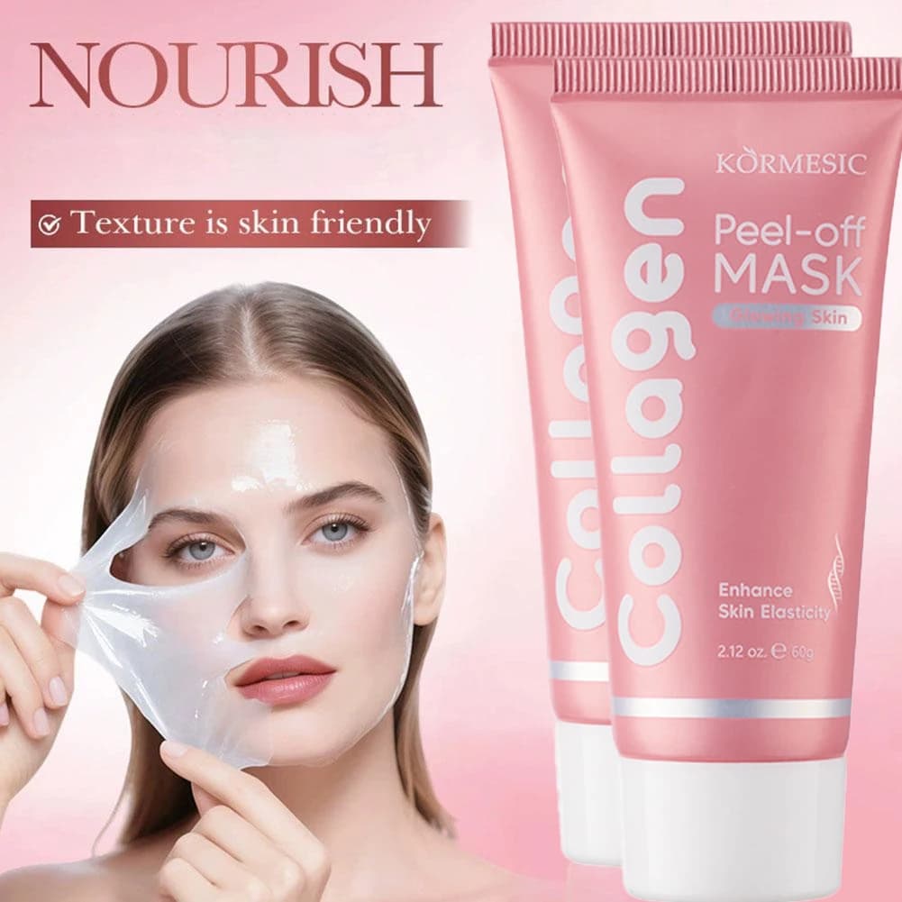 Maschera al Collagene Profondo, Maschere Peel-Off Antirughe e Lifting per il Viso, Cura della Pelle Bio, Maschere Notturne per Donna, Trattamento Coreano per la Pelle