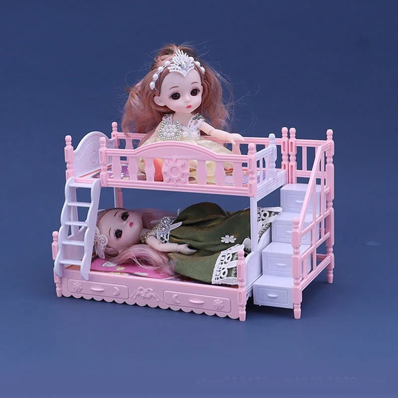 1:12 casa delle bambole in miniatura letto matrimoniale simulazione mobili modello camera da letto decorazione bambole accessori per la casa