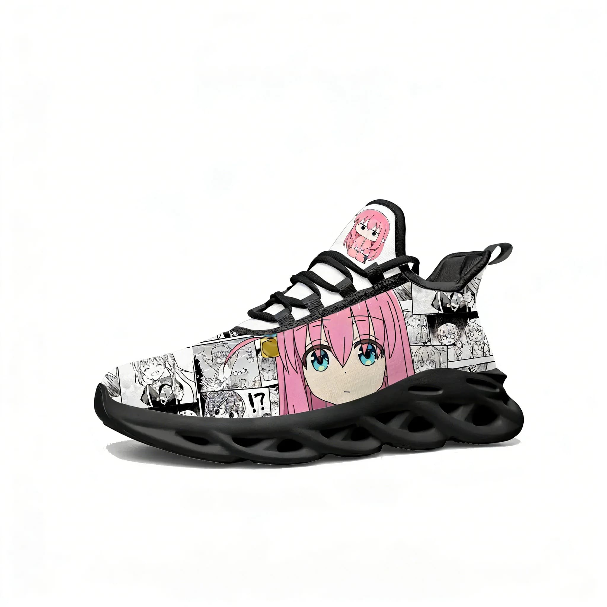 Scarpe Bocchi The Rock in Rete, Sneaker Piatte Sportive per Uomo e Donna, Comode Calzature Personalizzate Anime