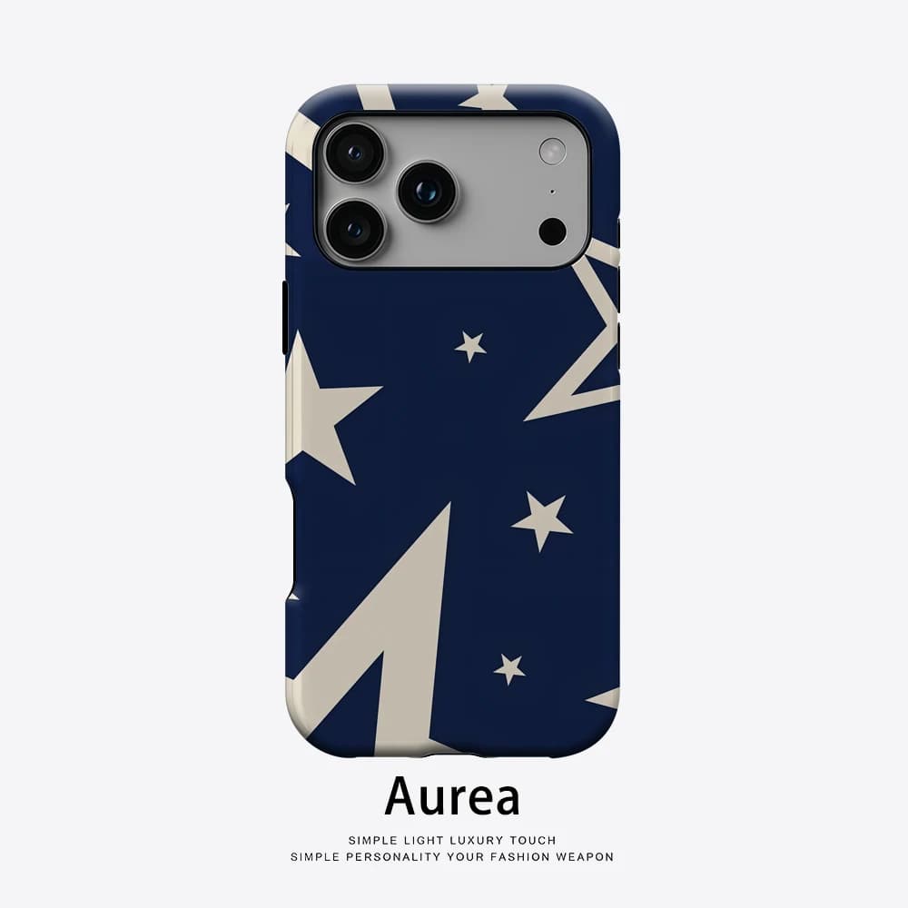 Navy Star Phone Case for Magnetic Phone Case for IPhone 17 16 15 14 13 Pro Max Plus Single Double-layer Tough Case